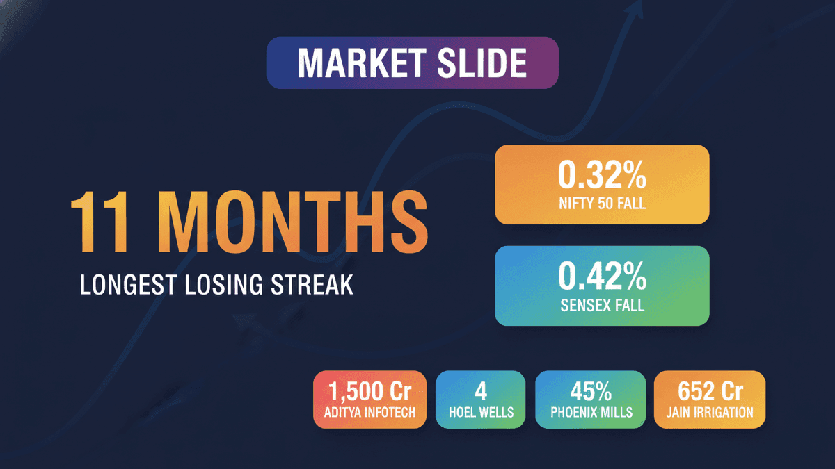 Nifty 50 Extends Losing Streak Amidst Crude Oil Price Surge