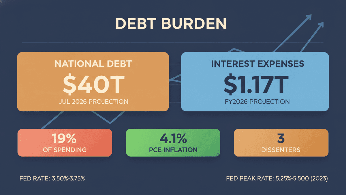 Trump Slams Fed Rates: High Debt Costs Hamper Economy