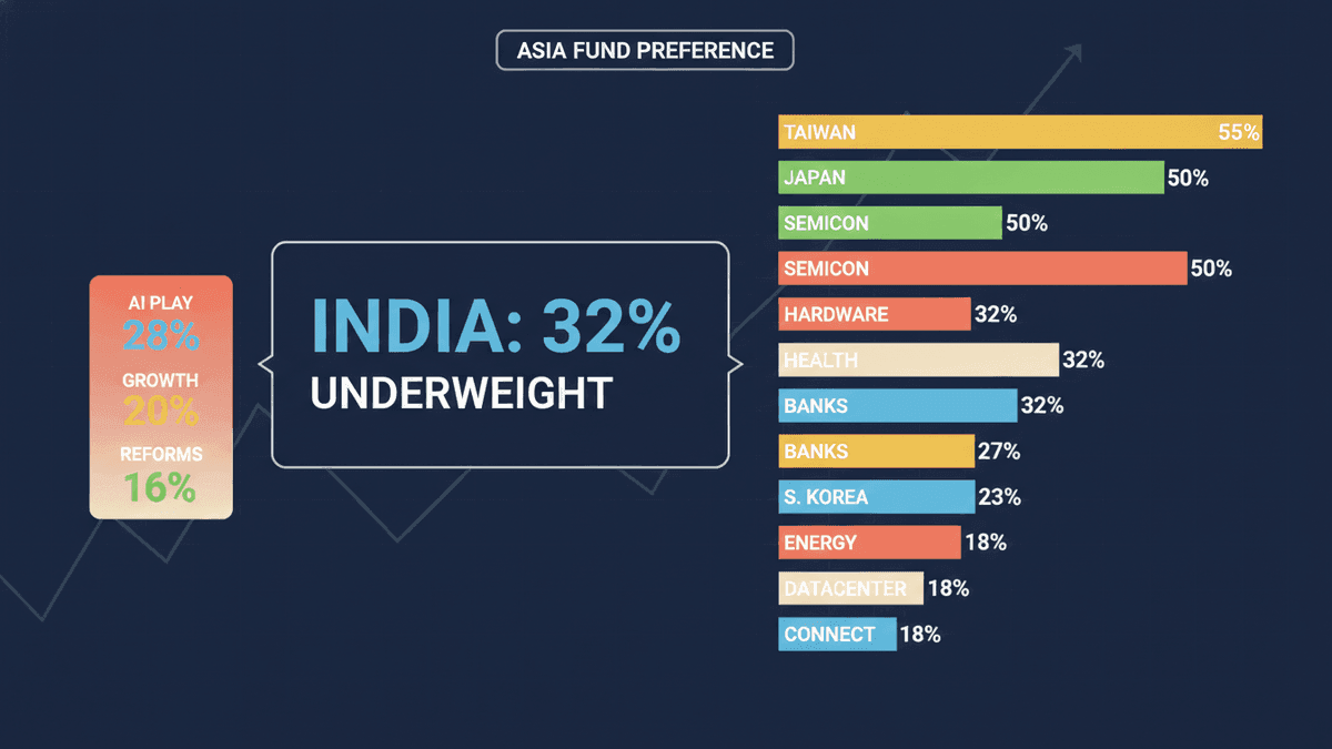 India Least-Favored Asian Market for Fund Managers in 2026