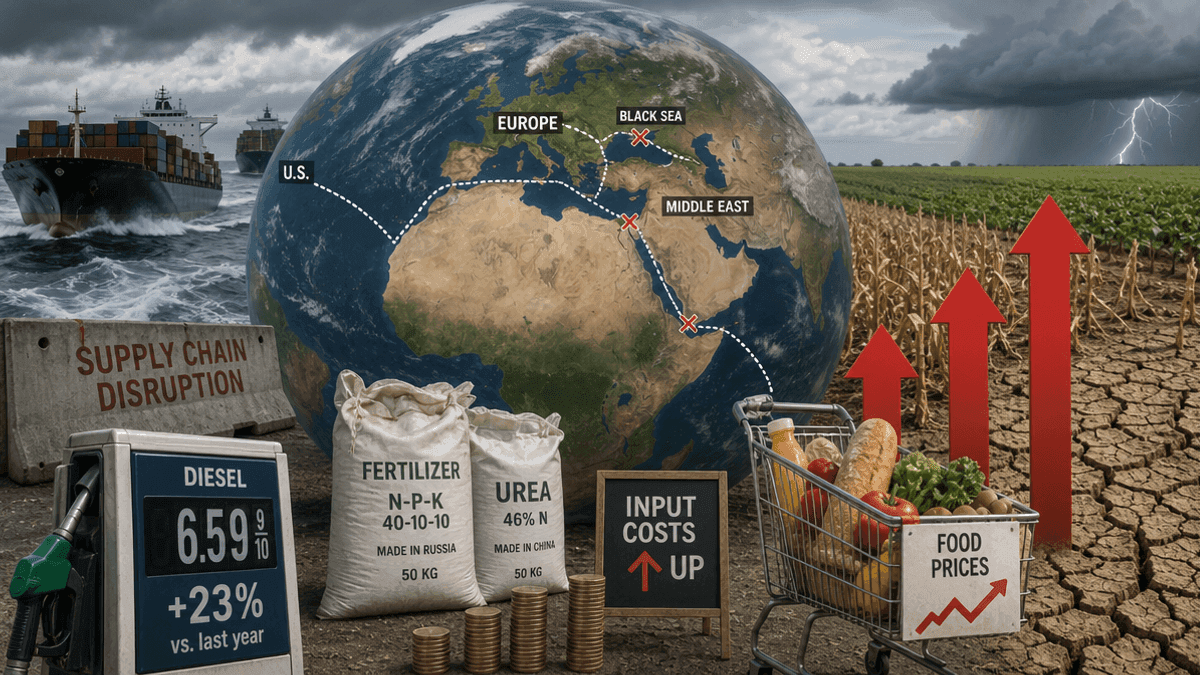 Global Food Inflation Surges: Black Sea & Input Costs Fuel Risk