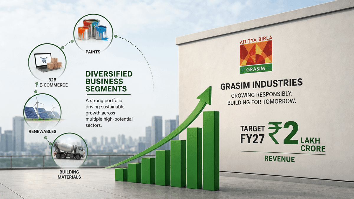 Grasim Eyes Rs 2 Lakh Crore Revenue by FY27 with New Ventures