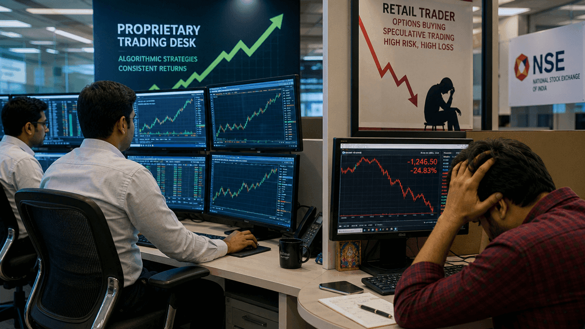 Prop Traders Profit in Derivatives; Retail Traders Lose