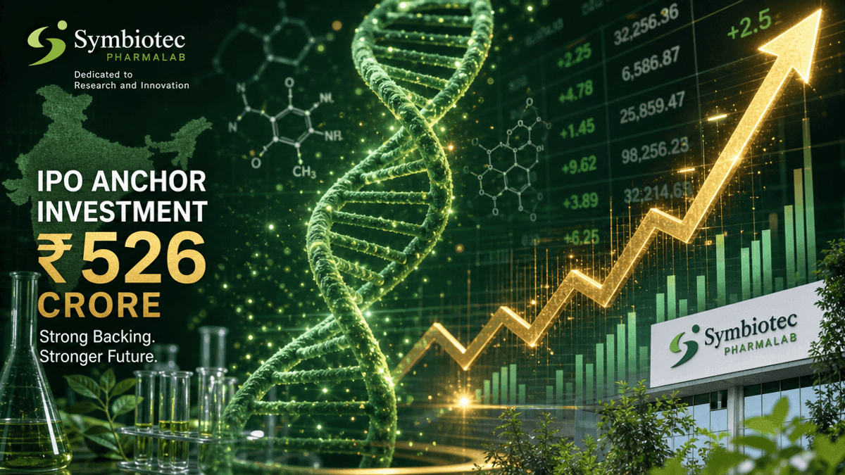Symbiotec Pharmalab Raises ₹526 Cr from Anchor Investors Ahead of IPO