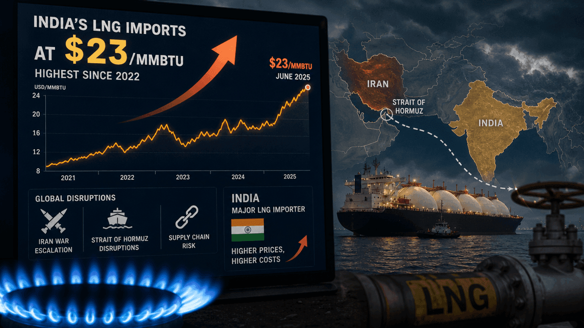 India’s LNG Imports Hit $23/mmbtu: Highest Since 2022