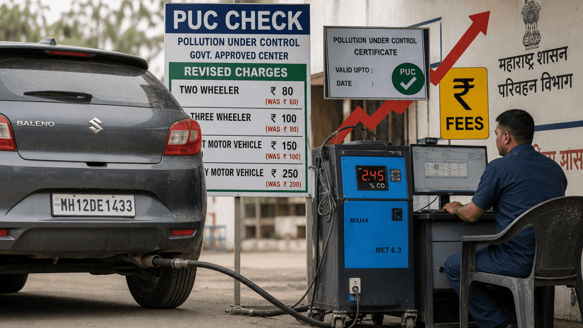 Maharashtra Hikes PUC Fees: Diesel Vehicles Face Highest Charge