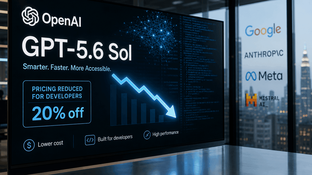 OpenAI Slashes GPT-5.6 Sol Pricing Amid AI Competition