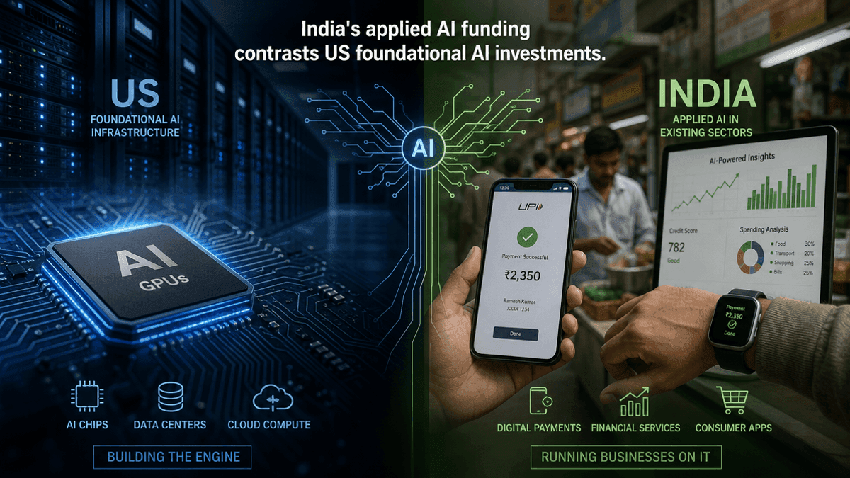 India’s Startup Funding Focuses on Fintech, Not AI Hype