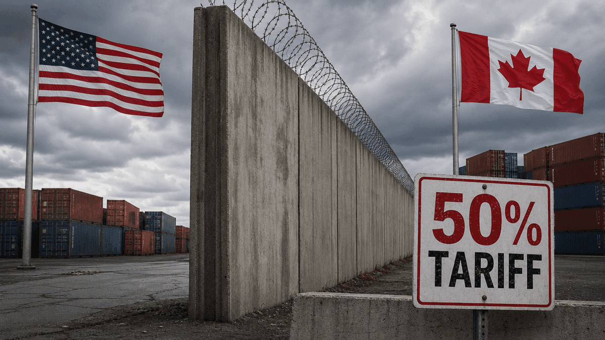US Slaps 50% Tariffs on Canadian Goods Amid Trade Talks Collapse