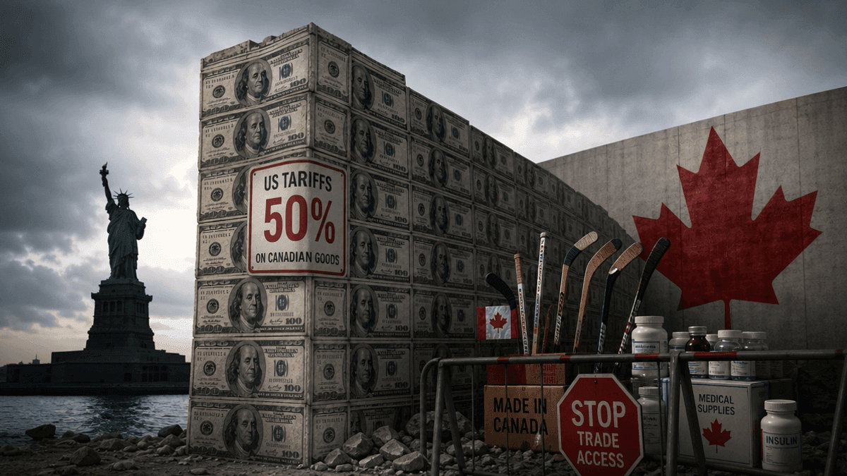 US Slaps 50% Tariffs on Canadian Goods After Talks Collapse