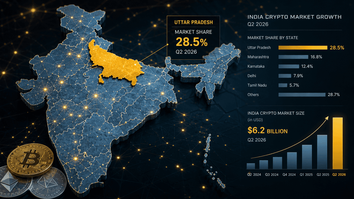 Uttar Pradesh Dominates India’s Crypto Market in Q2 2026