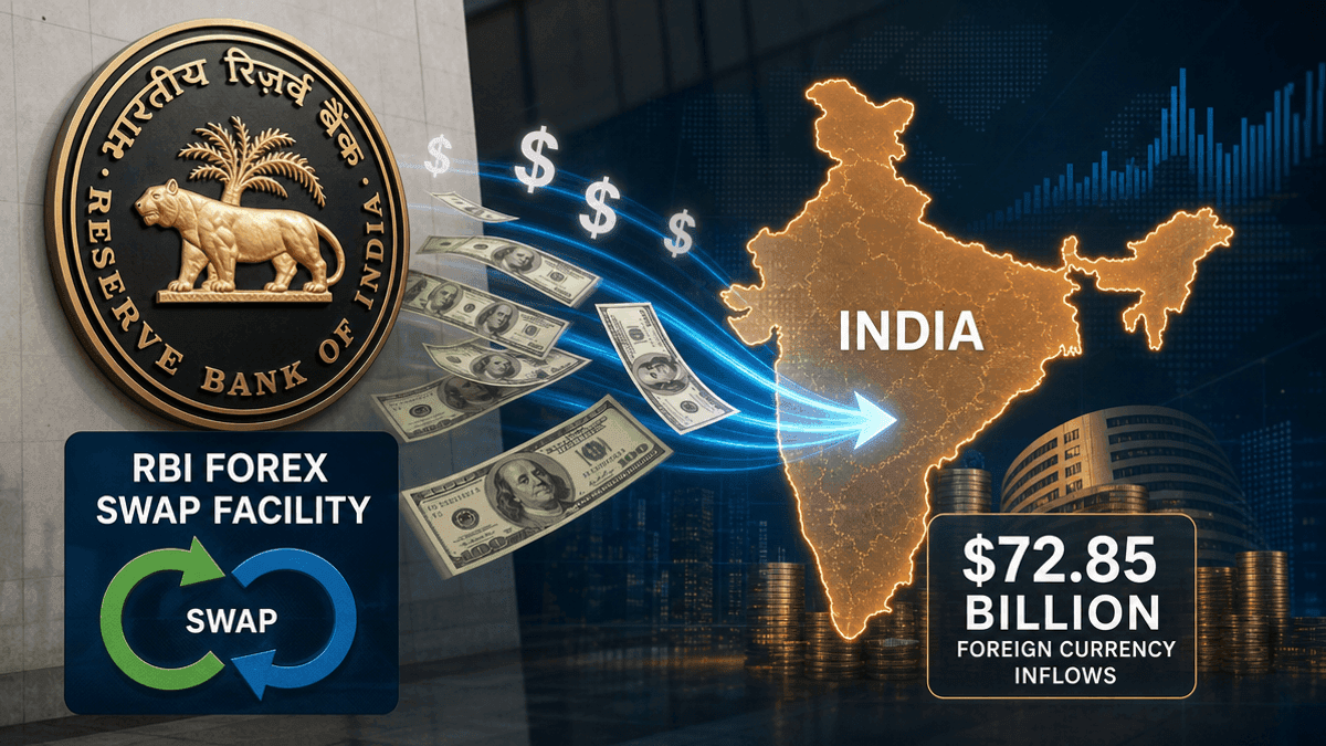 RBI Forex Swap Attracts $72.85B Inflows