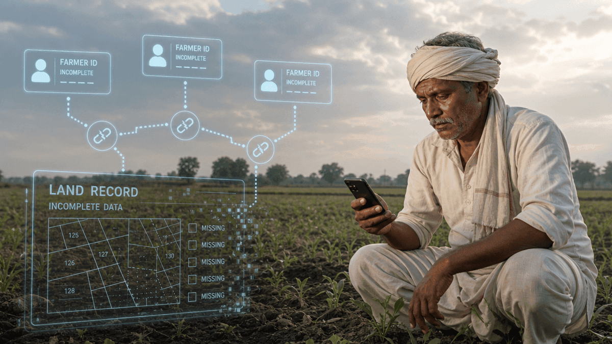 India’s Digital Agri Mission: 40% Sown Area Lacks Farmer IDs