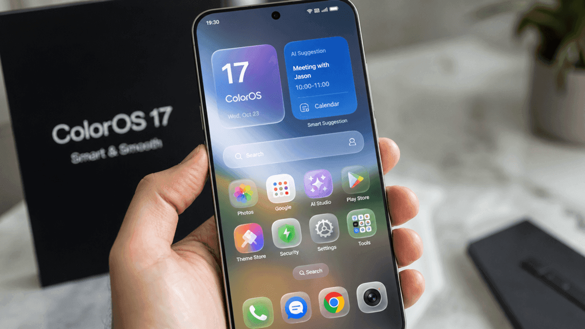 ColorOS 17: Liquid Acrylic Design & Smarter AI