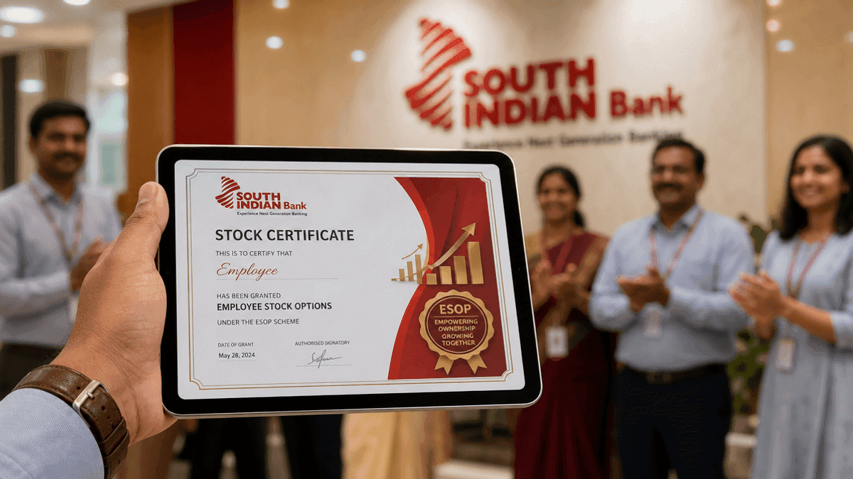 South Indian Bank Grants 27.36 Lakh ESOPs to 306 Employees