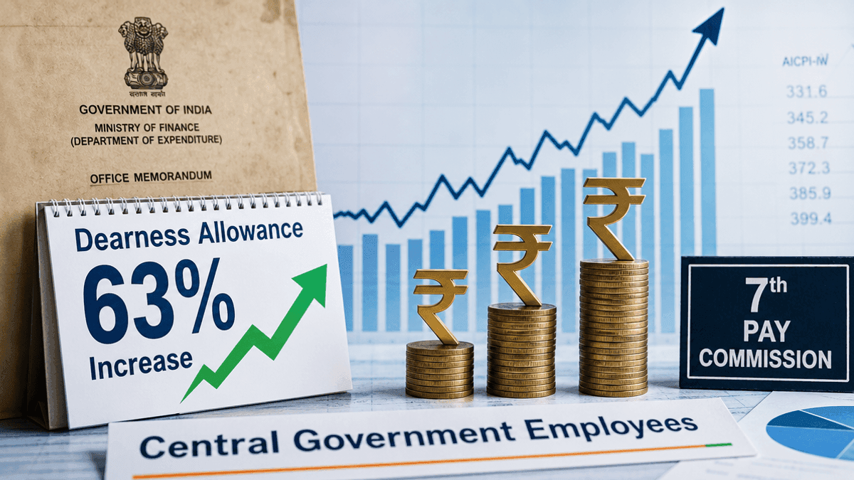Govt DA Nears 63% for Employees Post-June 2026 Data