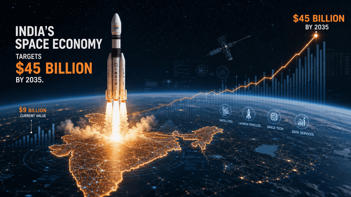 India’s Space Economy: $45B by 2035 Amid Policy Shifts