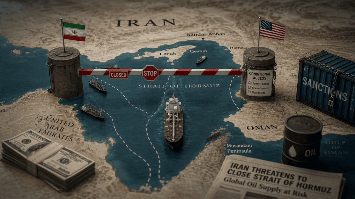 Iran: Strait of Hormuz Closure Tied to US Policy