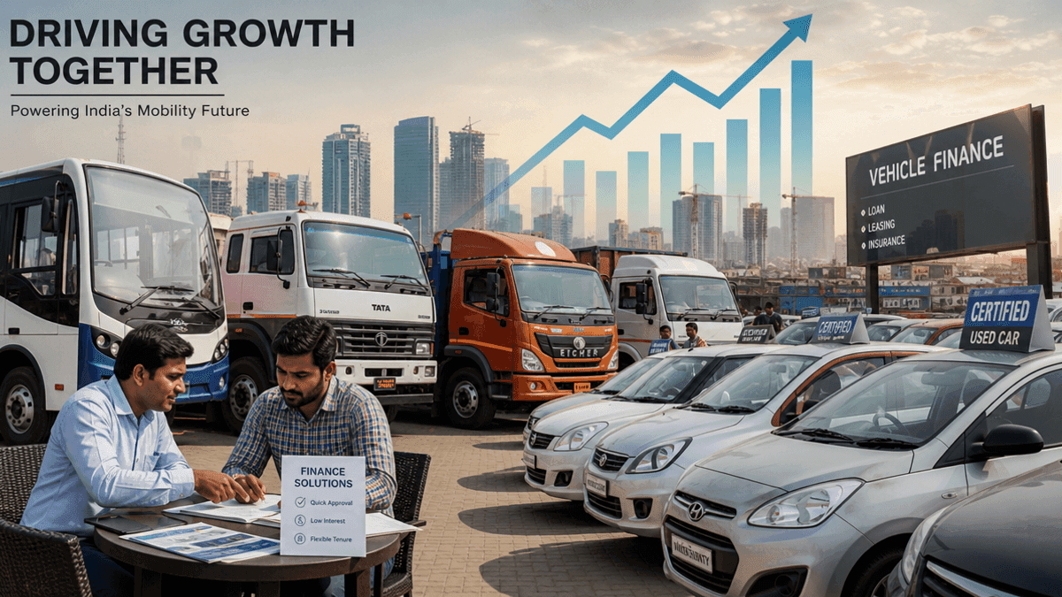India Vehicle Finance Booms: CV & Used Cars Lead Growth