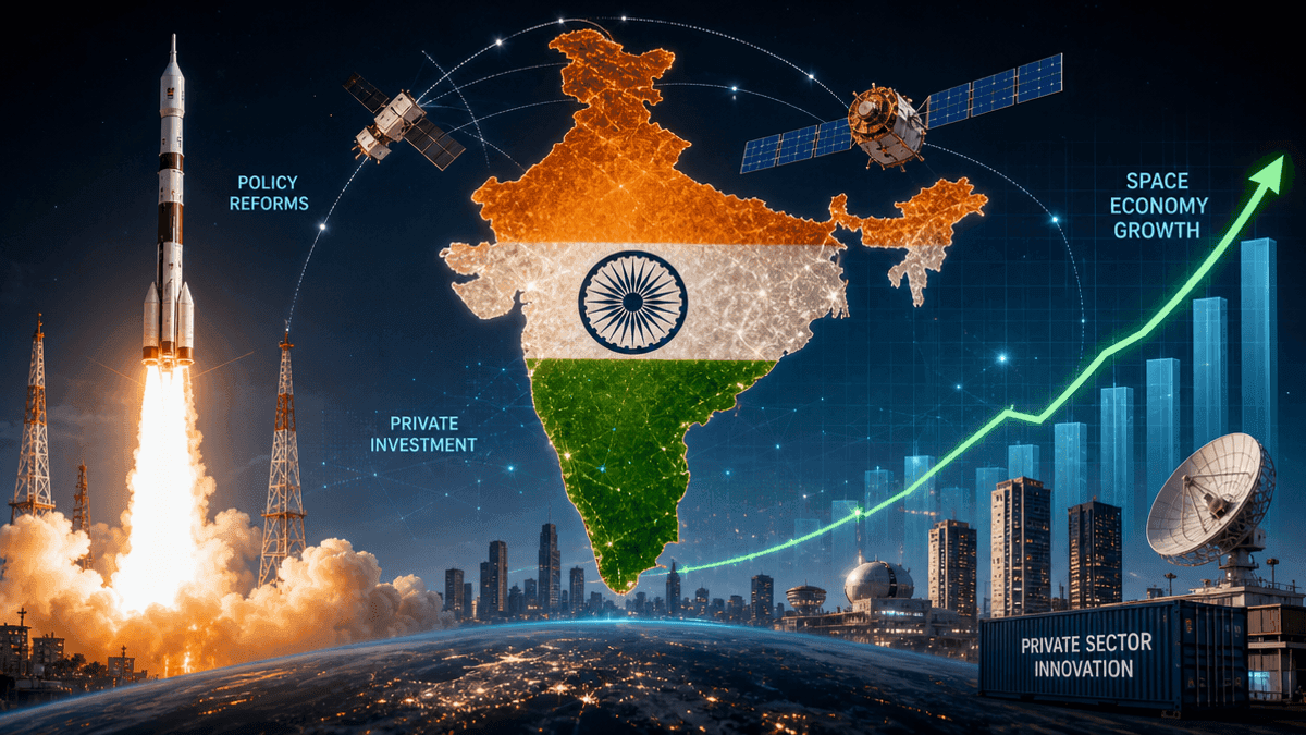 India’s Space Economy Booms: $9B to $45B Growth