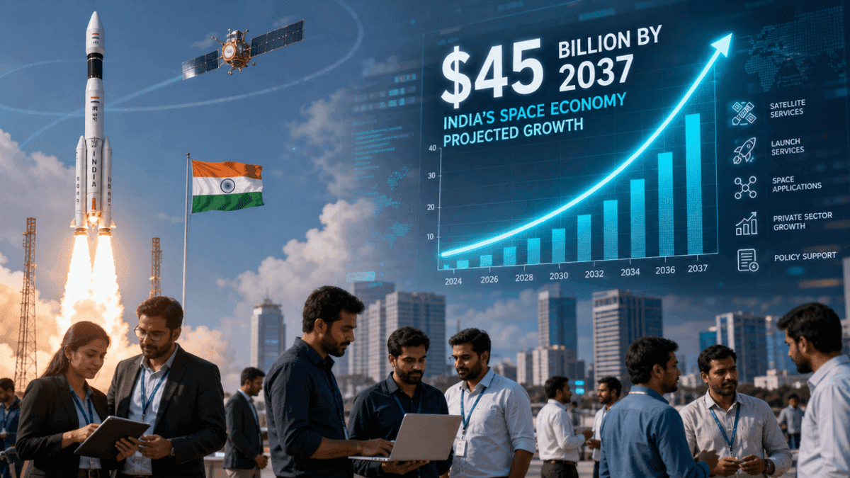 India’s Space Economy to Hit $45 Billion by 2037