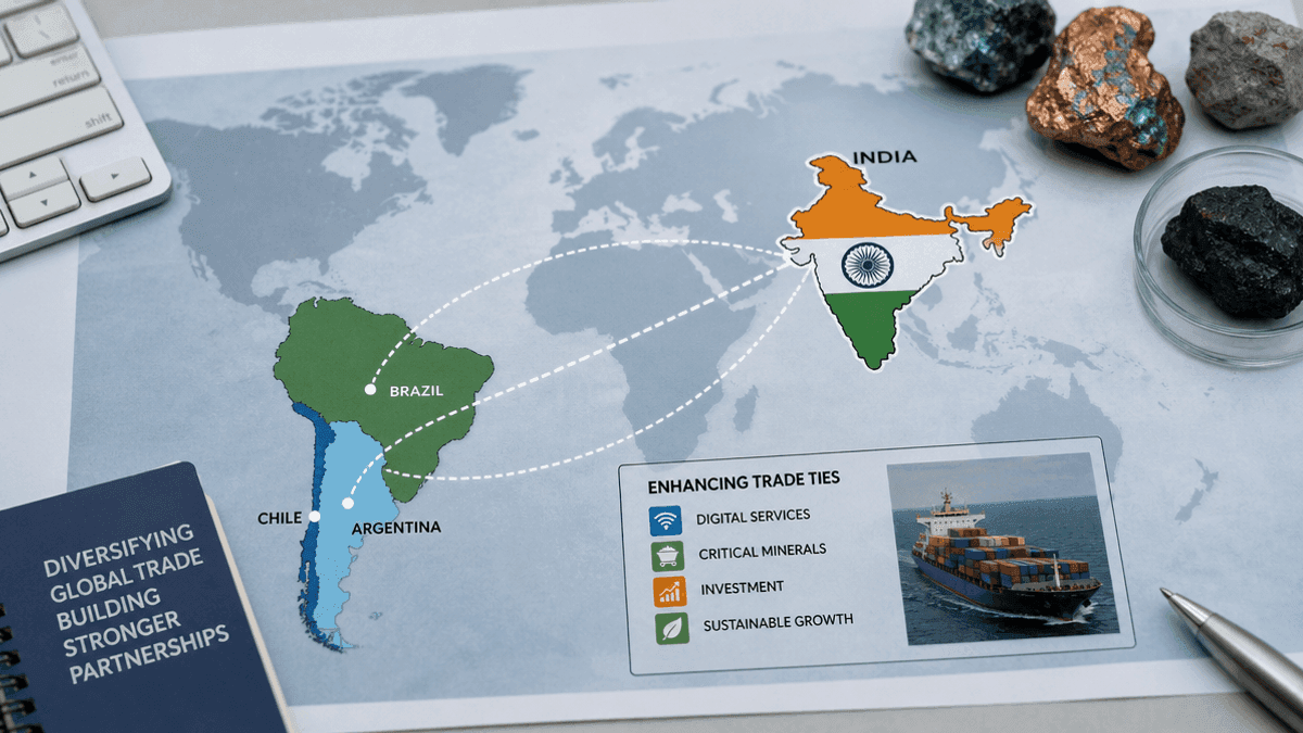 India Boosts South America Trade: Secretary Visits Chile, Argentina, Brazil