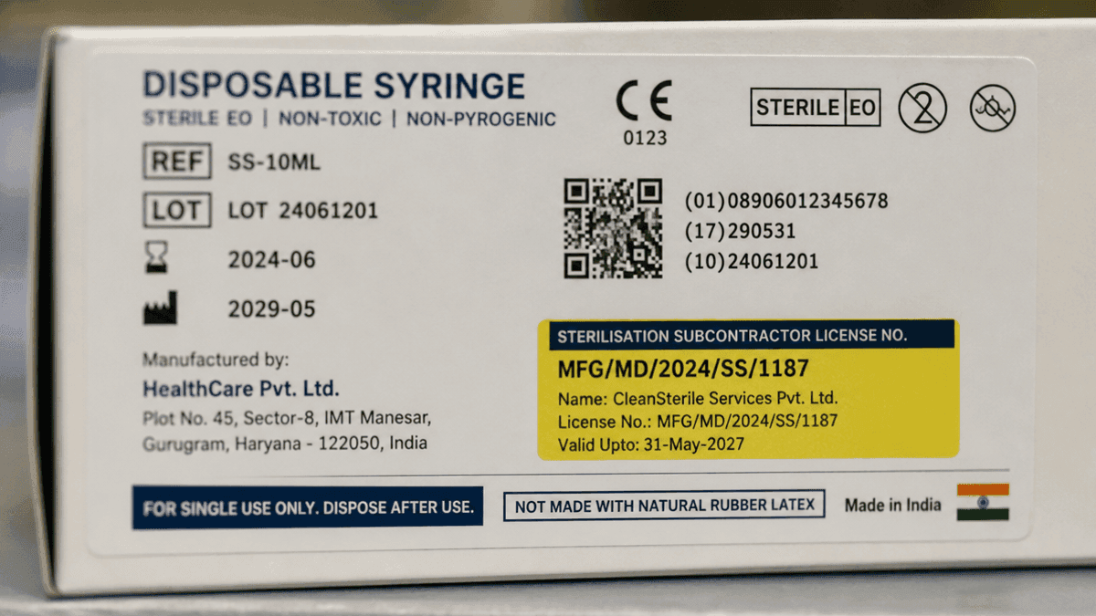 India Mandates Sterilisation Subcontractor Disclosure on Medical Device Labels