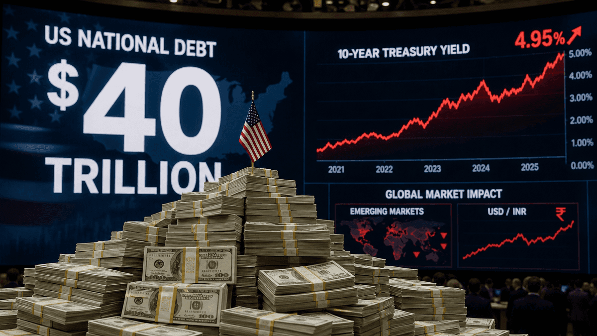US Debt Tops $40 Trillion: Market Turmoil Fears Rise