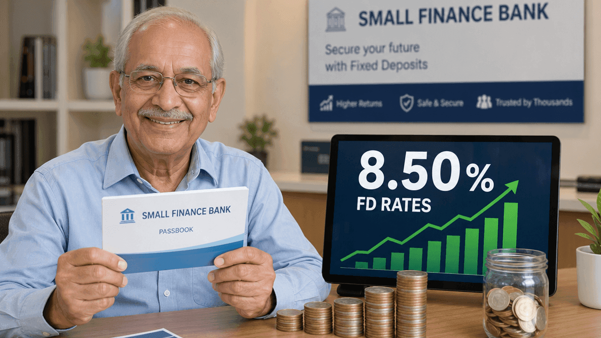 Senior Citizen FD Rates Hit 8.50% at Small Finance Banks