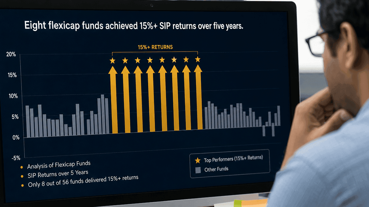 8 Flexicap Funds Beat 15% SIP Returns in 5 Years
