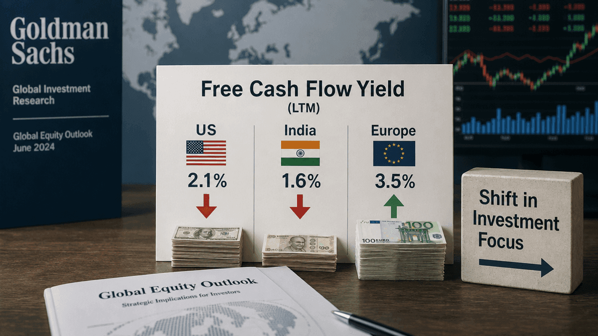US, India Stocks Offer Low Free Cash Flow Yields: Goldman Sachs