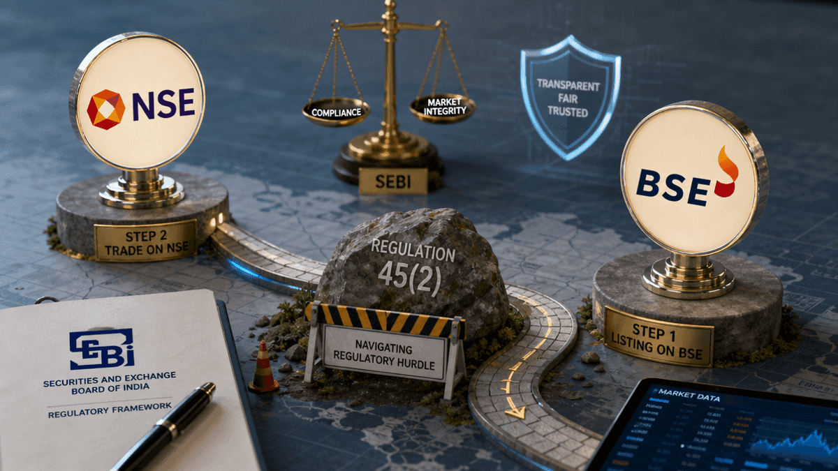 NSE IPO: Navigating Regulation 45(2) for Market Listing