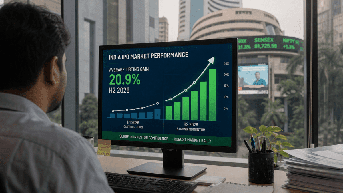 India IPO Market Surges: H2 2026 Listing Gains Hit 20.9%