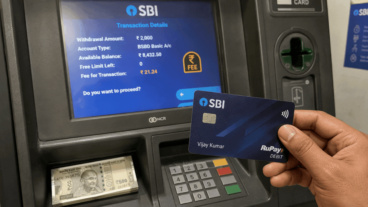 SBI BSBD Account: New Cash Withdrawal Charges from Oct 1, 2026