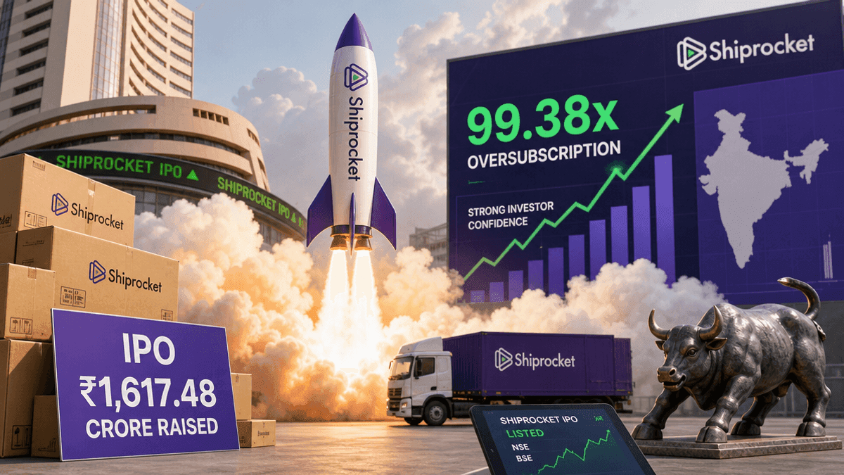 Shiprocket IPO Raises ₹1,617 Cr, Oversubscribed 99x