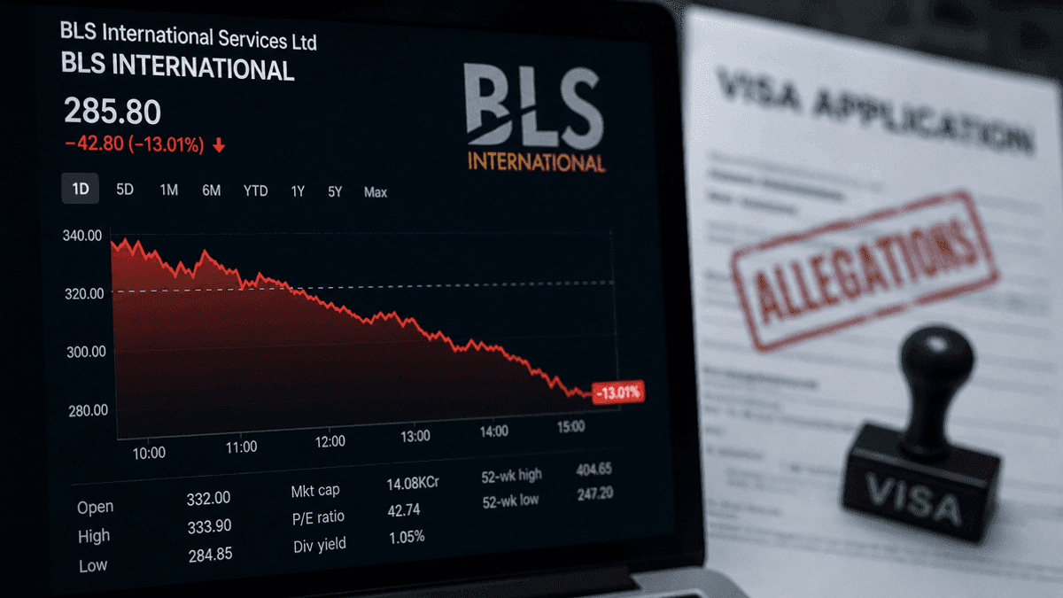 BLS International Stock Plunges 13% Amid Visa Allegations