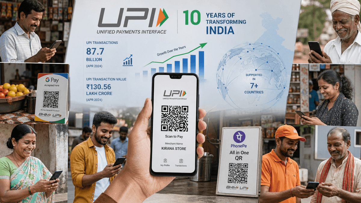 UPI’s Decade: India’s Digital Payments Skyrocket 13,000x