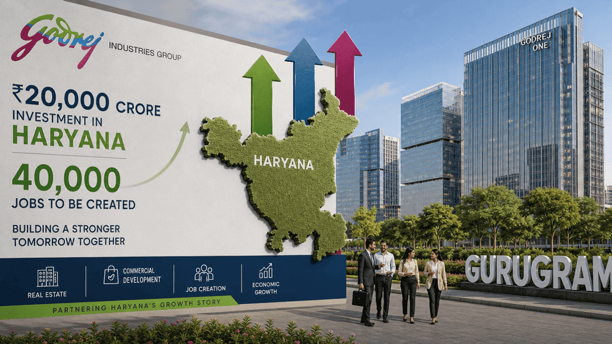 Godrej Invests ₹20,000 Cr in Haryana, Creating 40,000 Jobs