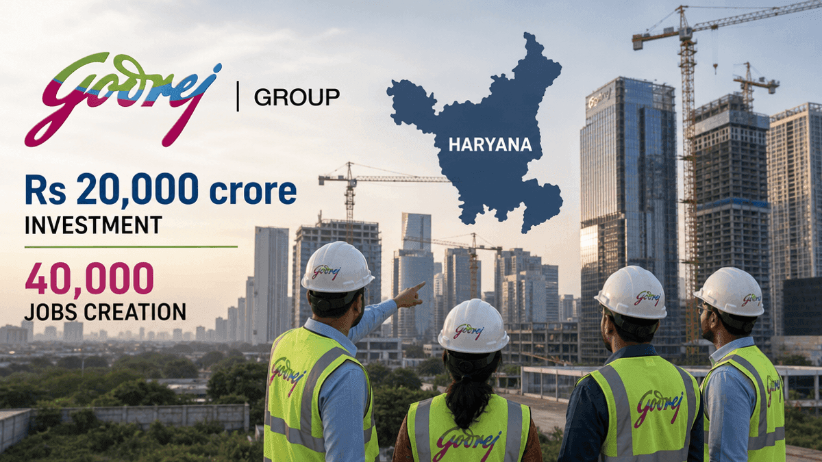 Godrej Invests ₹20,000 Cr in Haryana, Creating 40,000 Jobs