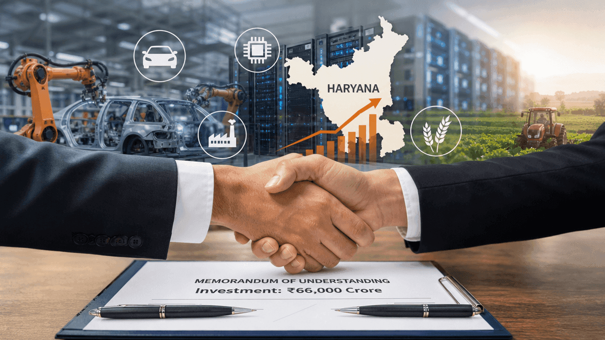 Haryana Attracts ₹66,000 Crore Investment at Happening 2.0