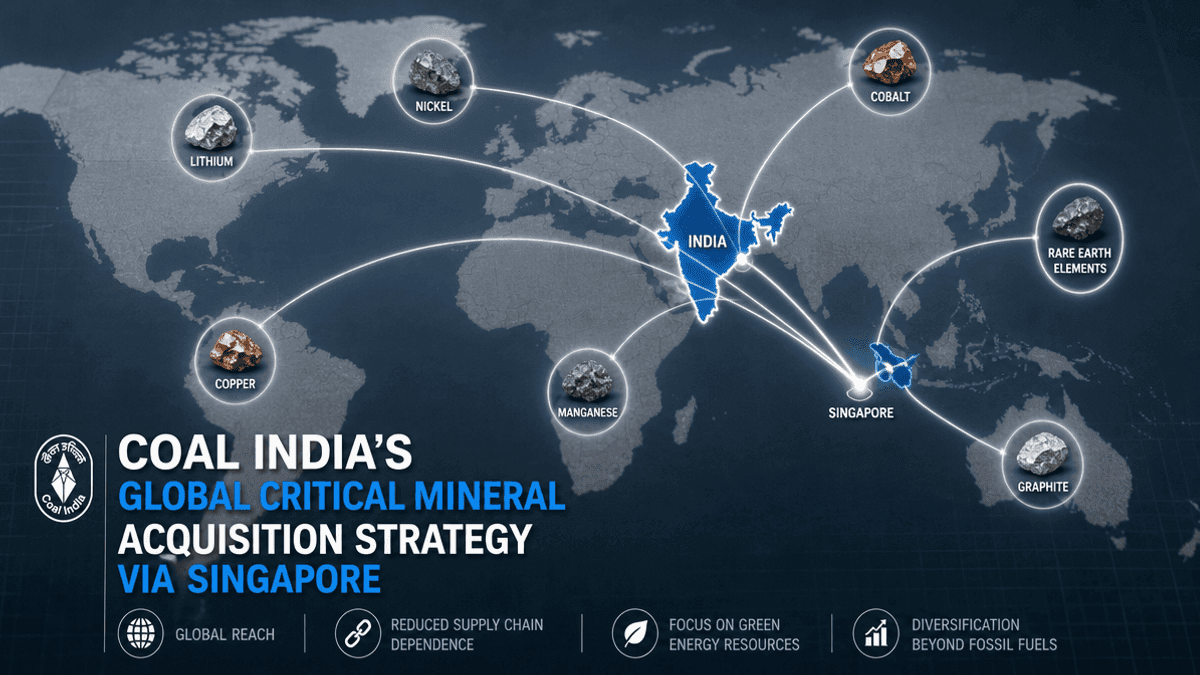 Coal India Expands Globally with Singapore Mineral Asset Subsidiary