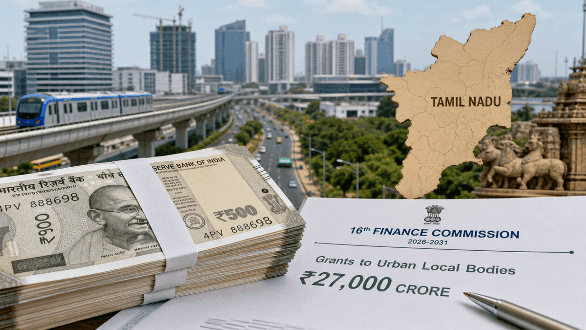 TN Local Bodies to Receive ₹27,000 Cr from 16th Finance Commission