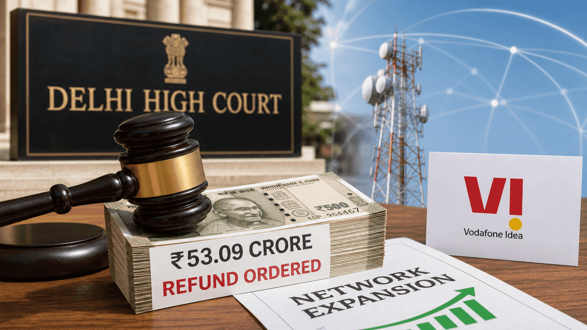 Vodafone Idea Gets ₹53 Cr Refund from Delhi HC
