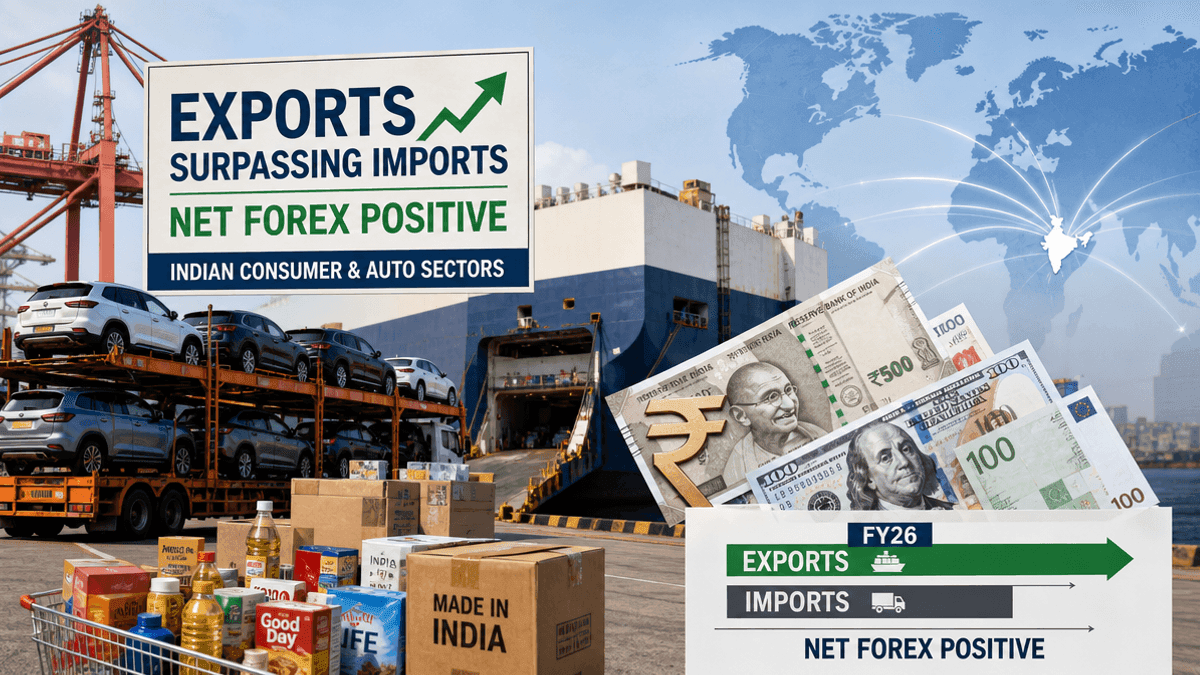 India Consumer & Auto Firms Net Forex Positive FY26