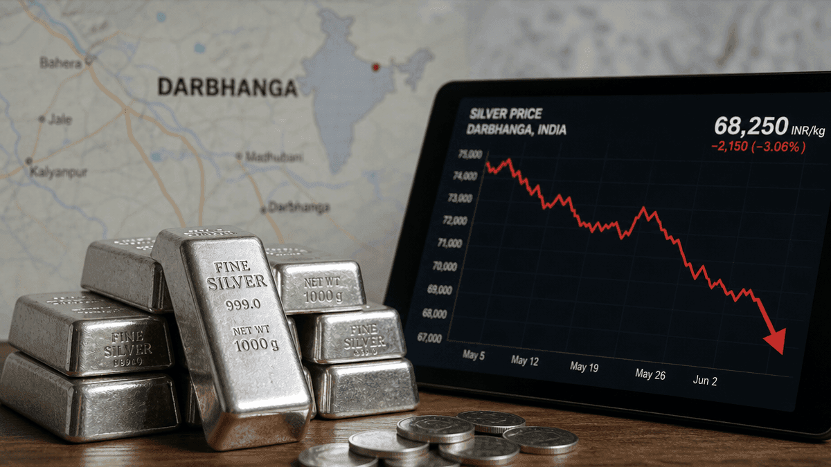 Darbhanga Silver Rate Falls to ₹2,78,900 on Aug 25, 2026