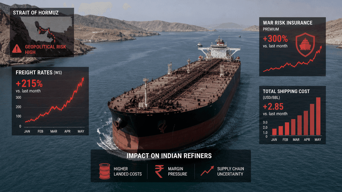 India Crude Shipping Costs Skyrocket, Refiners Suffer Losses