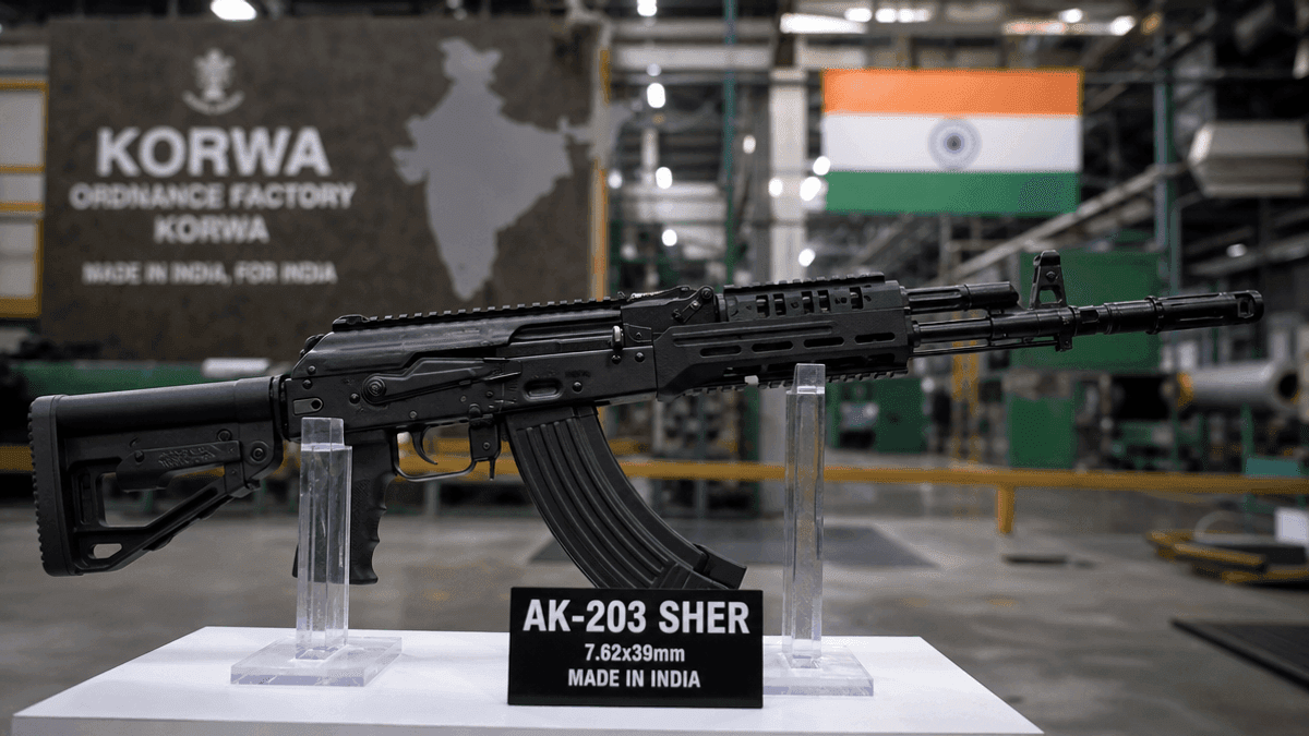 India’s Indigenous AK-203 ‘Sher’ Rifle Passes Firing Tests