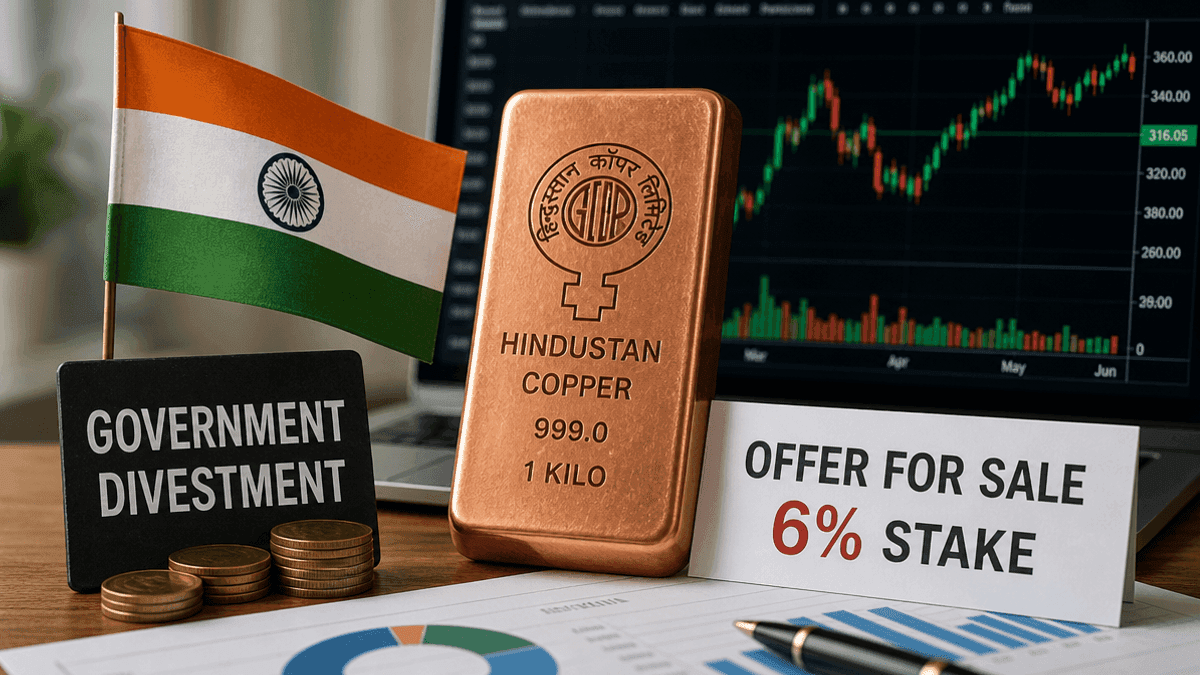 Hindustan Copper: Govt Sells 6% Stake for Rs 2,982 Cr