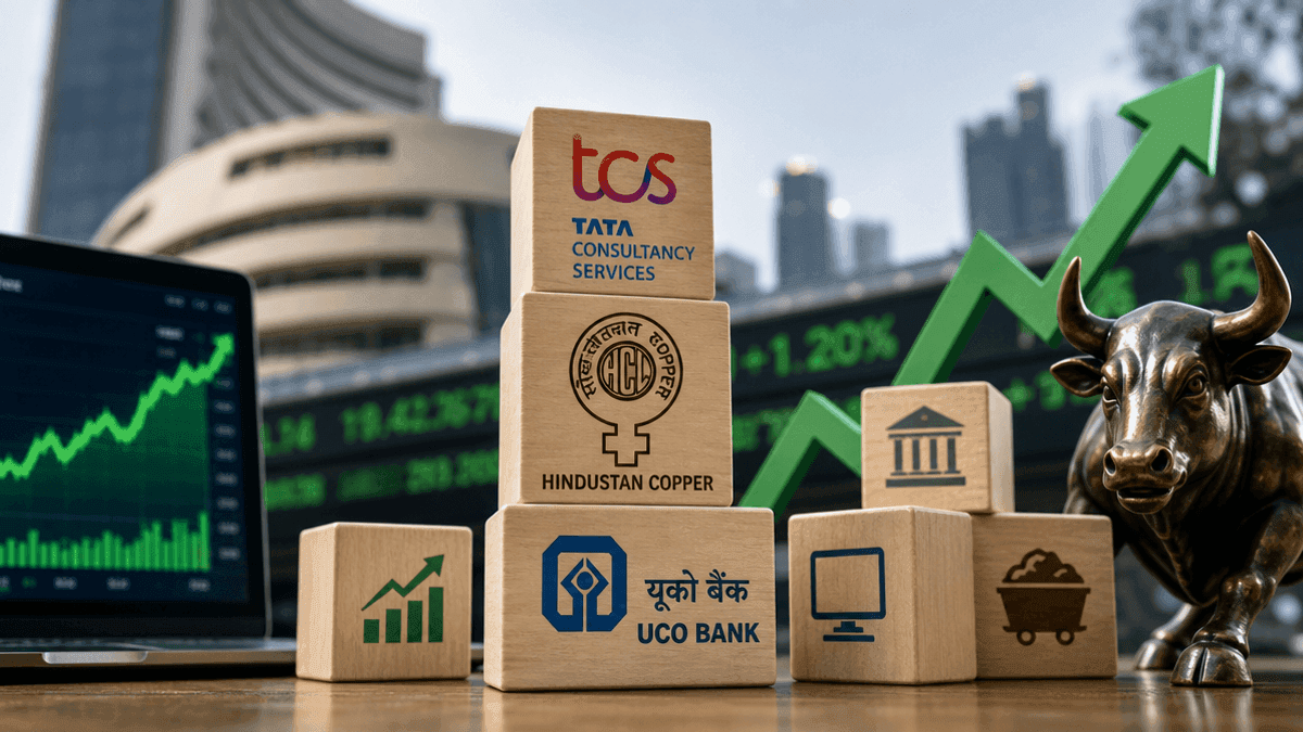 TCS, UCO Bank, Hindustan Copper: Stocks to Watch Today