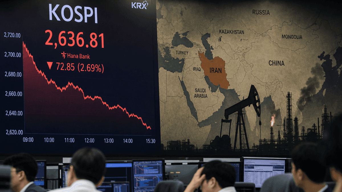 Kospi Plunges Amid Iran Tensions & High Oil Prices