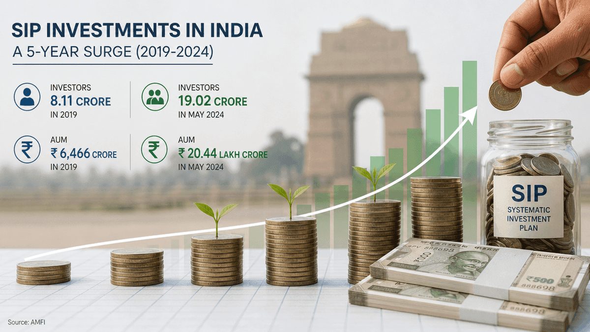 India’s SIP Boom: Investor Count & AUM Surge